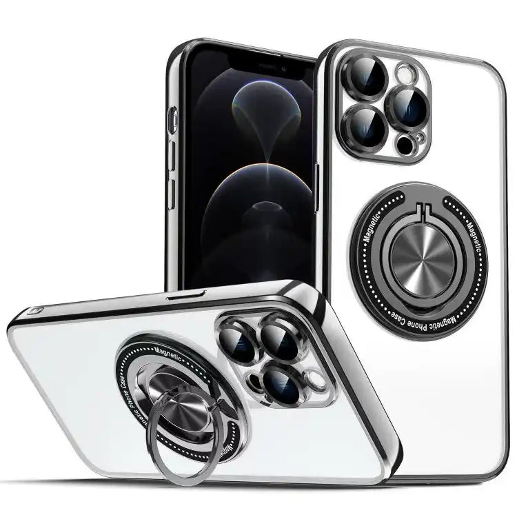 Colorful 360 Invisible Ring MagSafe Phone Case