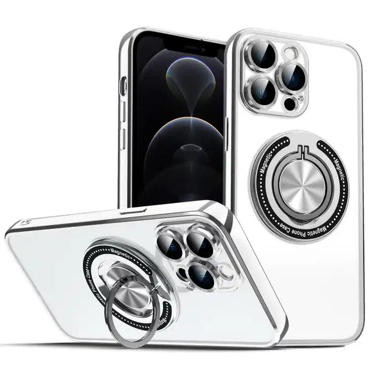 Colorful 360 Invisible Ring MagSafe Phone Case
