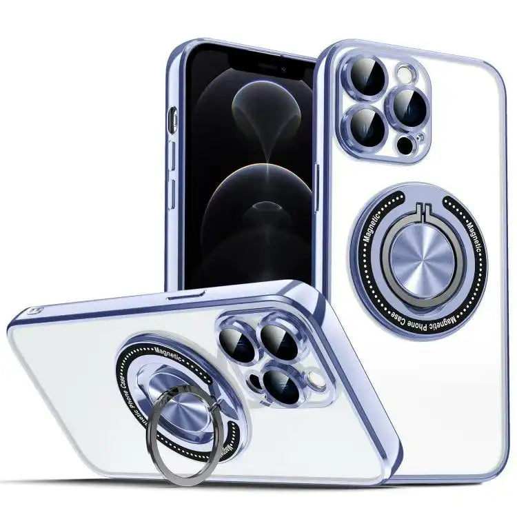Colorful 360 Invisible Ring MagSafe Phone Case