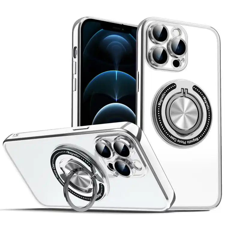 Colorful 360 Invisible Ring MagSafe Phone Case