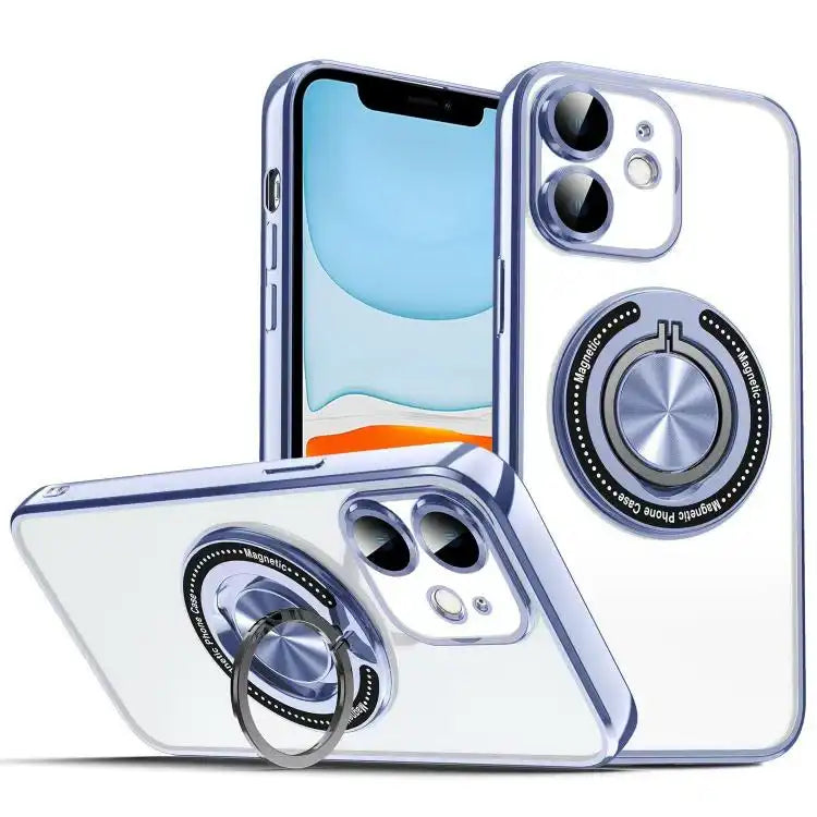 Colorful 360 Invisible Ring MagSafe Phone Case