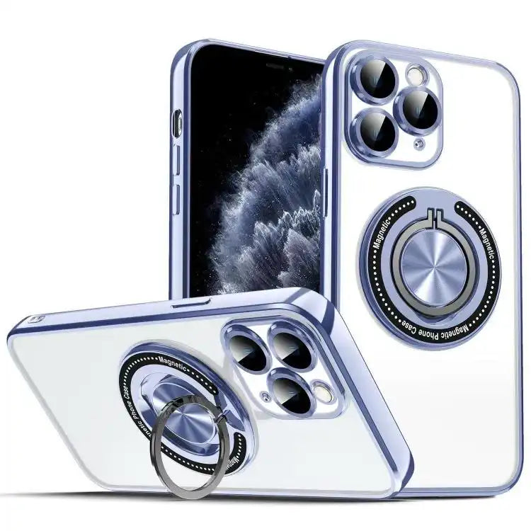 Colorful 360 Invisible Ring MagSafe Phone Case