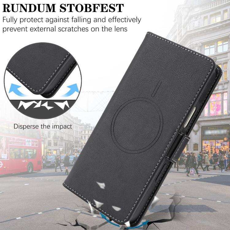 Kalebol Strong Magnetic MagSafe Ring 2 In 1 Split Leather Phone Case MyMobile