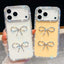 Diamond Glitter Dual Bow-knot Shockproof Phone Case