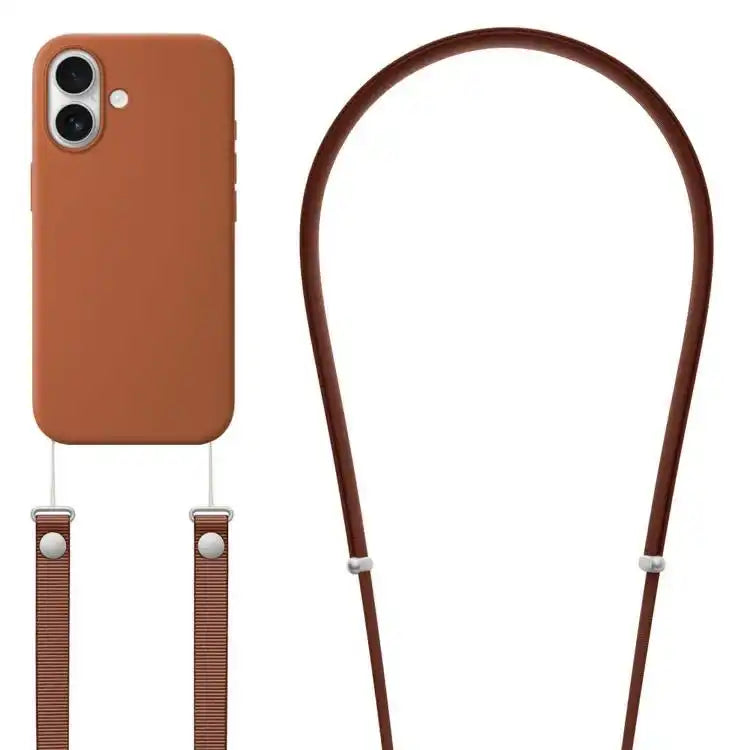 Crossbody Imitation Nylon Magnetic Liquid Pop-Up Animation Liquid Silicone Phone Case MyMobile