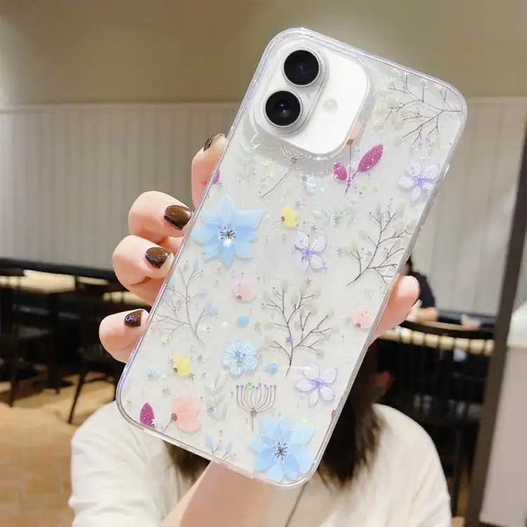 Fresh Small Floral Epoxy TPU Phone Case