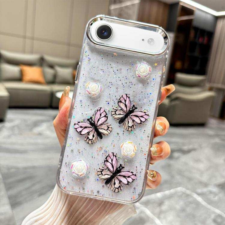 Glitter 3D Butterfly TPU Phone Case