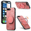 Retro Leather Rotation Round Holder Phone Case