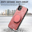 Retro Leather Rotation Round Holder Phone Case