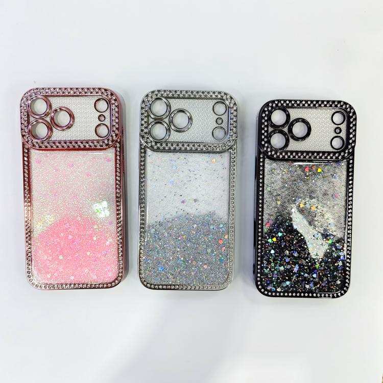 Diamond Gradient Glitter Sequins Plated Phone Case