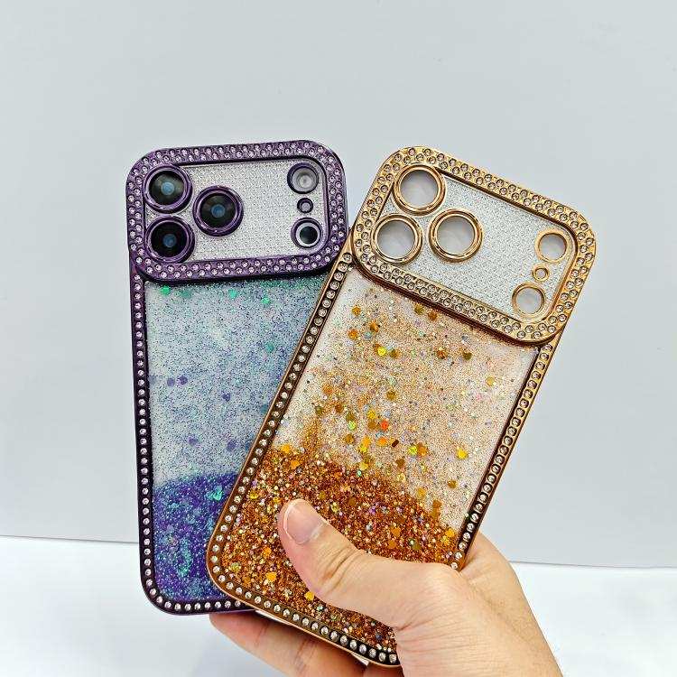 Diamond Gradient Glitter Sequins Plated Phone Case