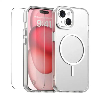 ENKAY Hat-Prince MagSafe Candy Color Phone Case with 9H Screen Film