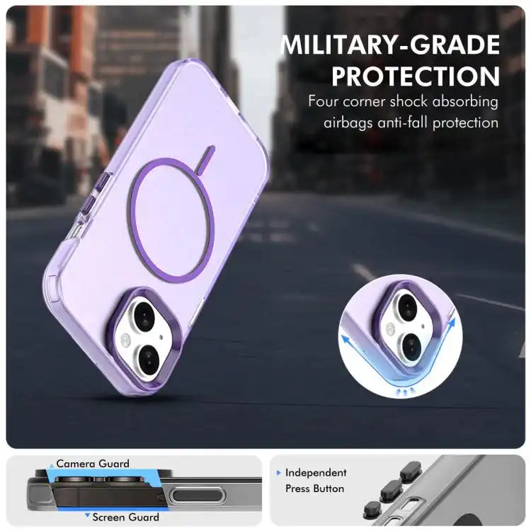 ENKAY Hat-Prince MagSafe Candy Color Phone Case with 9H Screen Film