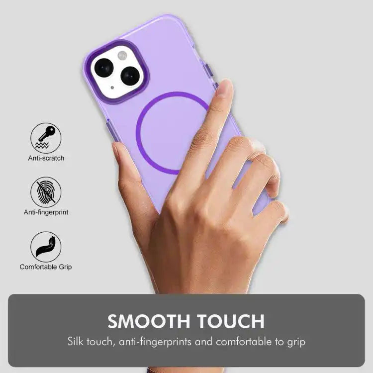 ENKAY Hat-Prince MagSafe Candy Color Phone Case with 9H Screen Film