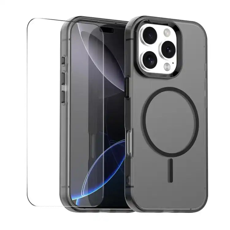 ENKAY Hat-Prince MagSafe Candy Color Phone Case with 9H Screen Film