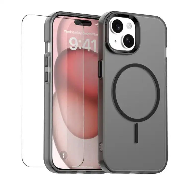 ENKAY Hat-Prince MagSafe Candy Color Phone Case with 9H Screen Film