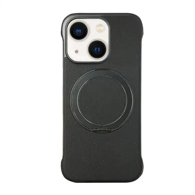 Frameless Leather-Skin PC MagSafe Holder Phone Case