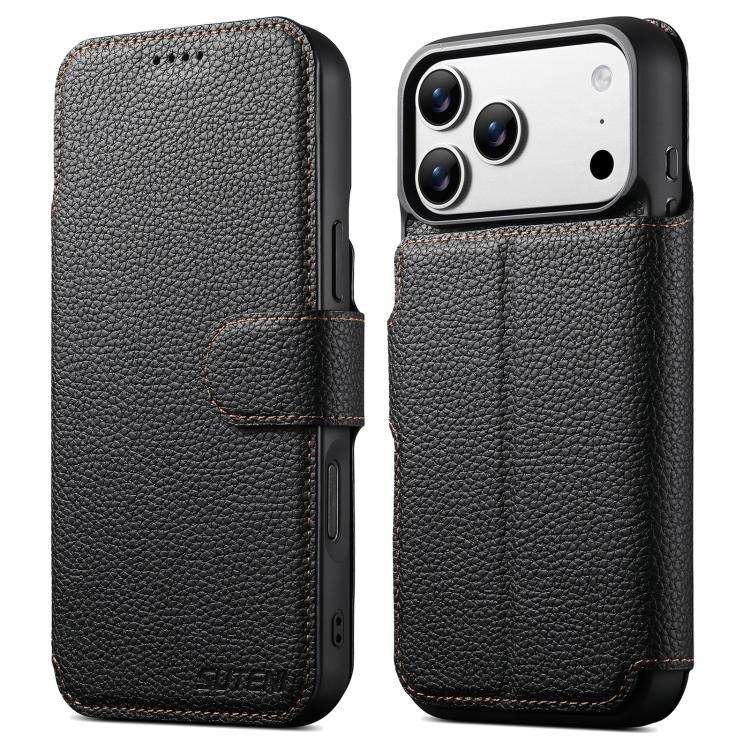 Suteni Q05 -in-1 Multi-function MagSafe Wallet Big Litchi Leather Phone Case MyMobile