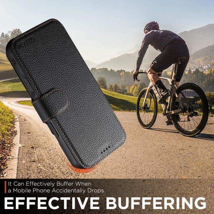 Suteni Q05 -in-1 Multi-function MagSafe Wallet Big Litchi Leather Phone Case MyMobile