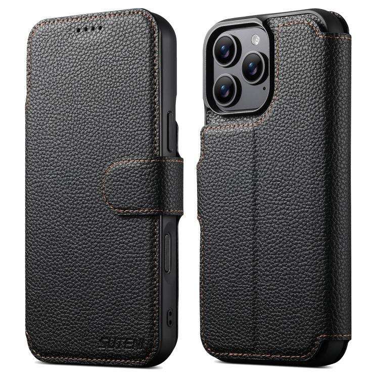 Suteni Q05 -in-1 Multi-function MagSafe Wallet Big Litchi Leather Phone Case MyMobile