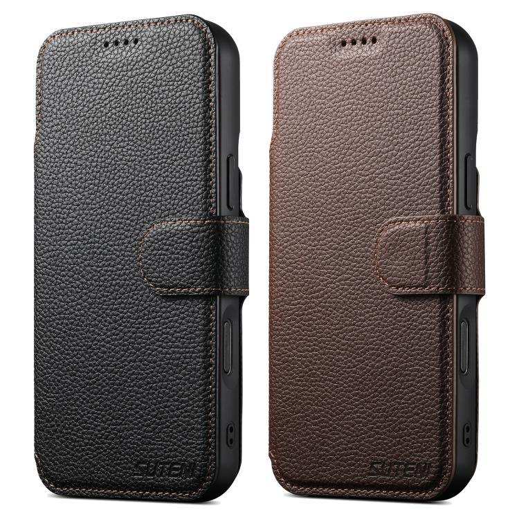 Suteni Q05 -in-1 Multi-function MagSafe Wallet Big Litchi Leather Phone Case MyMobile