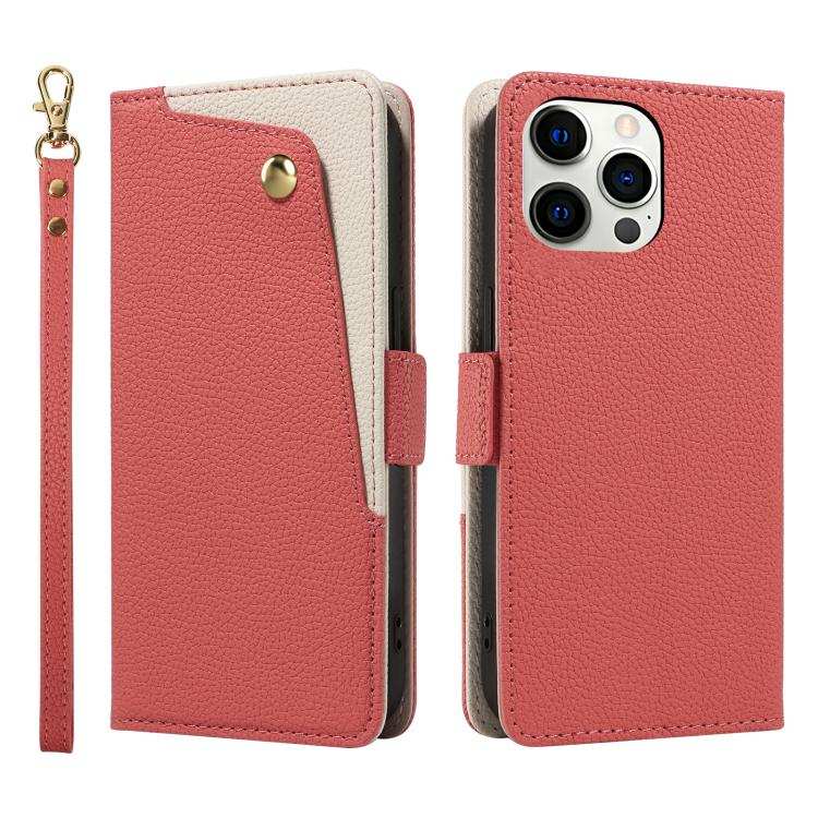 Litchi Texture Wallet Mirror Leather Phone Case