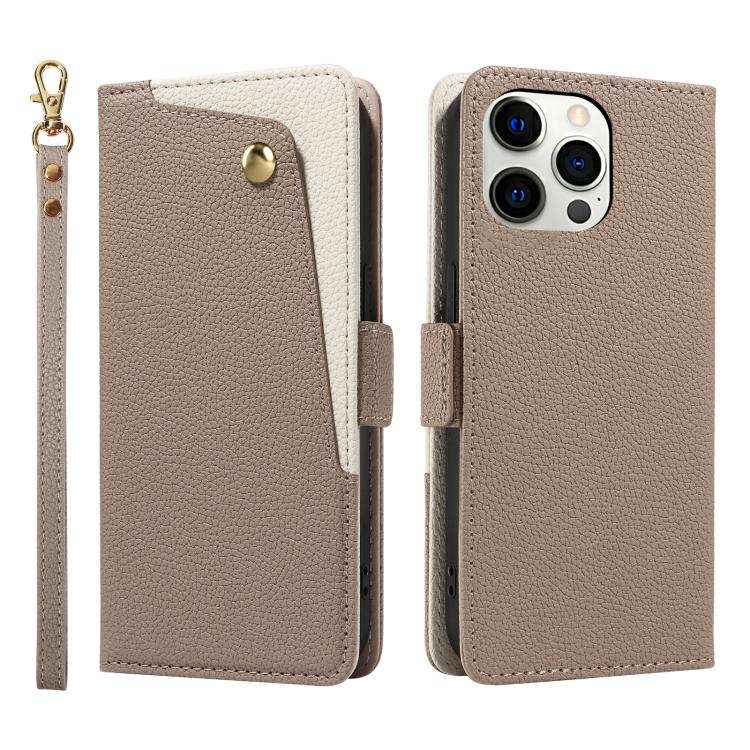 Litchi Texture Wallet Mirror Leather Phone Case