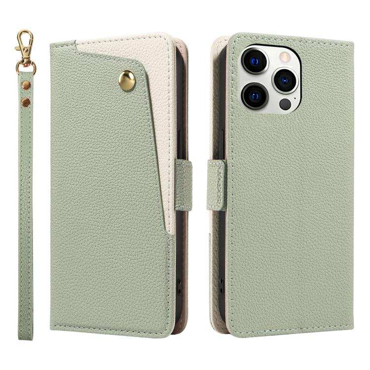 Litchi Texture Wallet Mirror Leather Phone Case