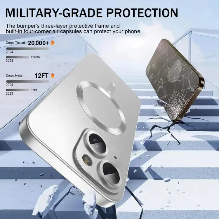 Ultra thin Metallic TPU MagSafe Phone Case with Lens Film