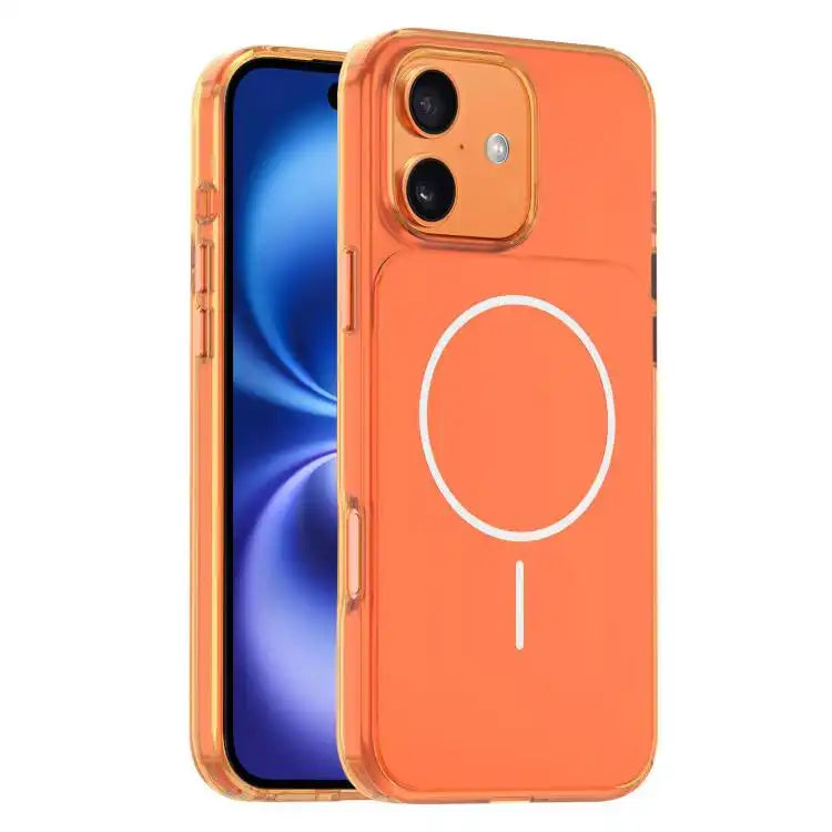 Gold-Orange Original Color MagSafe Shockproof Phone Case