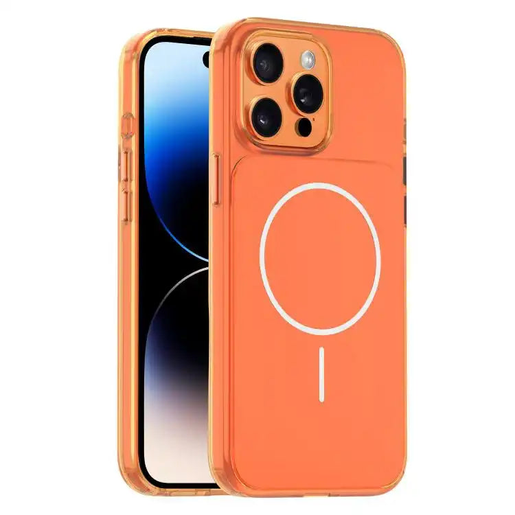 Gold-Orange Original Color MagSafe Shockproof Phone Case