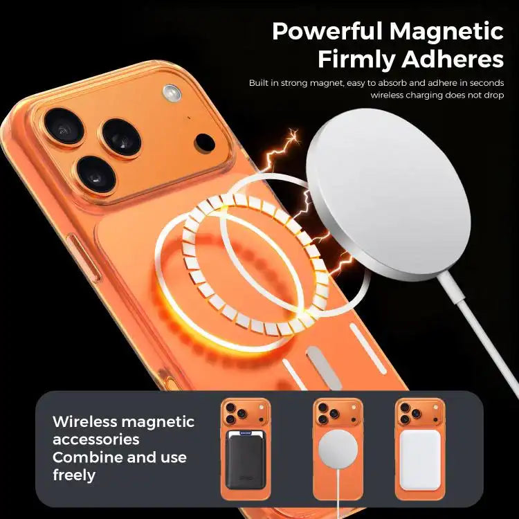 Gold-Orange Original Color MagSafe Shockproof Phone Case