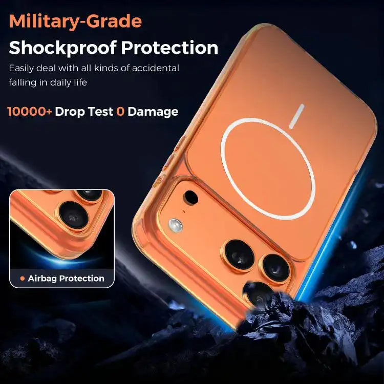 Gold-Orange Original Color MagSafe Shockproof Phone Case