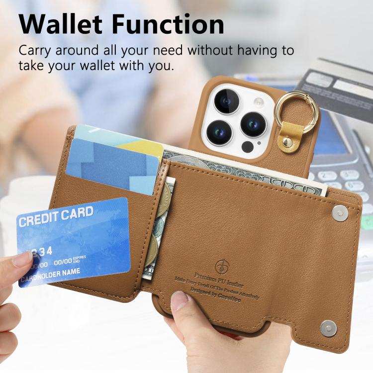 Dream Wallet D Buckle Leather Back Cover Phone Case