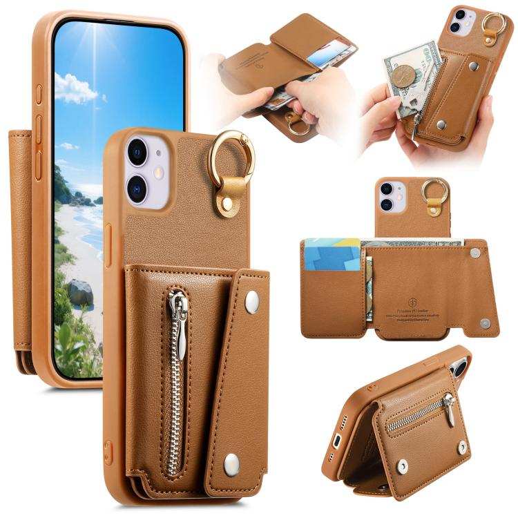 Dream Wallet D Buckle Leather Back Cover Phone Case