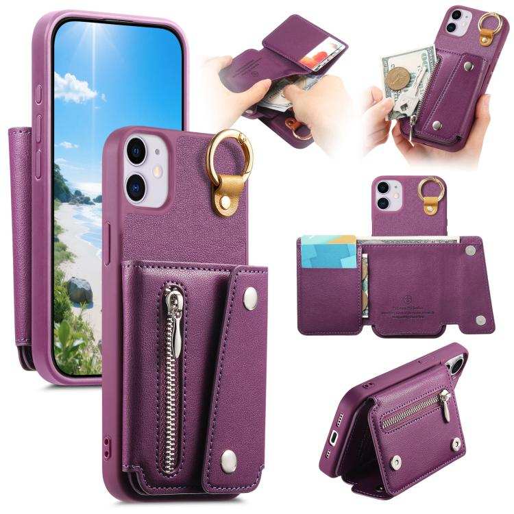 Dream Wallet D Buckle Leather Back Cover Phone Case