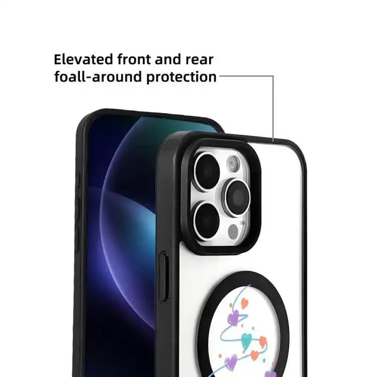 Christmas Series Strong Magnetic Painted Black Edge Phone Case