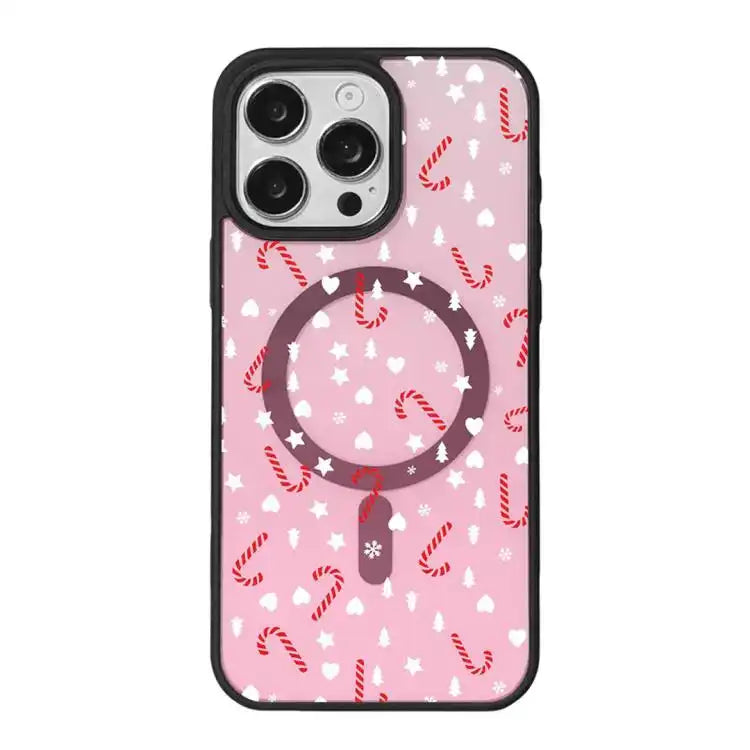 Christmas Series Strong Magnetic Painted Black Edge Phone Case