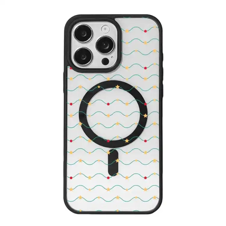 Christmas Series Strong Magnetic Painted Black Edge Phone Case