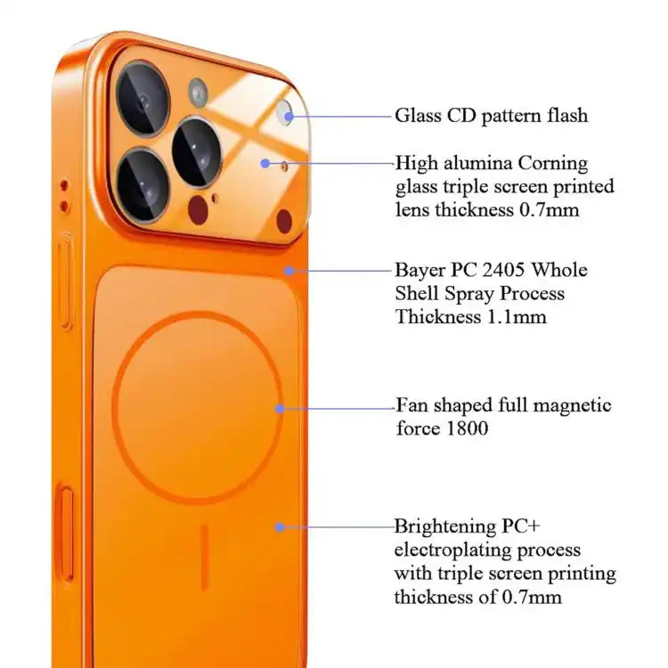 Instantly Transforms Into 17 Pro-Style Window Frosted Glass MagSafe Phone Case