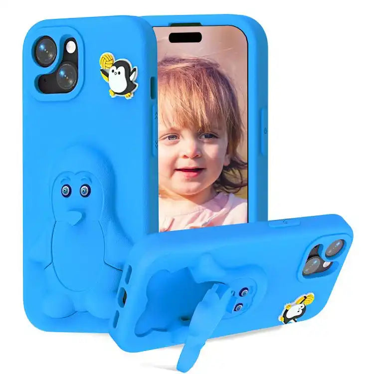 Penguin Baby EVA Shockproof Phone Case with Holder