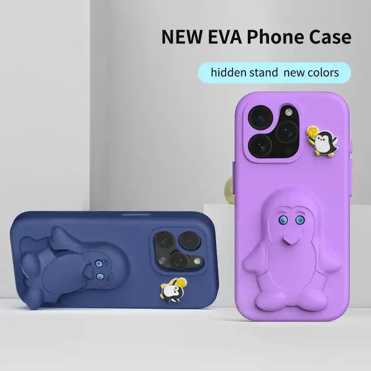 Penguin Baby EVA Shockproof Phone Case with Holder