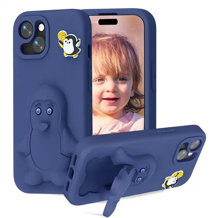 Penguin Baby EVA Shockproof Phone Case with Holder