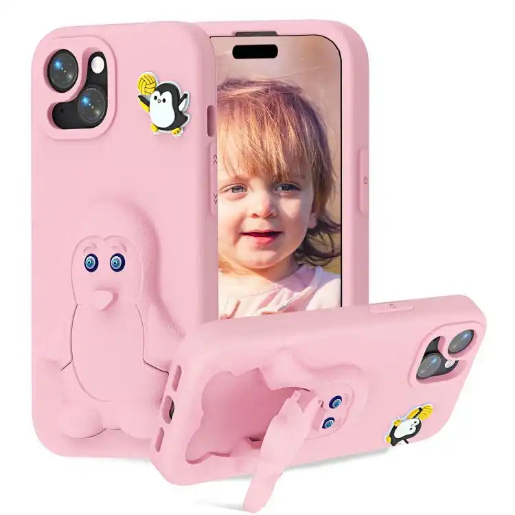 Penguin Baby EVA Shockproof Phone Case with Holder