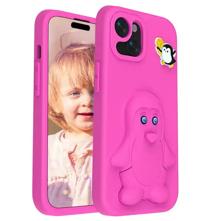Penguin Baby EVA Shockproof Phone Case with Holder