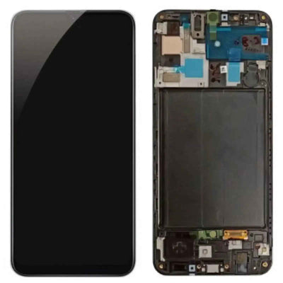 Samsung Galaxy A50 A505F REFURB OLED Screen Replacement Digitizer with Frame-Black