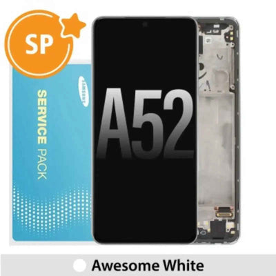 Samsung Galaxy A52 A525 A526 OLED Screen Replacement GH82-25524D (Service Pack)-Awesome White