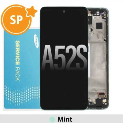 Samsung Galaxy A52s 5G A528B OLED Screen Replacement Digitizer GH82- 26863E (Service Pack)-Mint