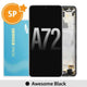 Samsung Galaxy A72 A725 A726 OLED Screen Replacement Digitizer GH82-25541A25542A (Service Pack)-Awesome Black