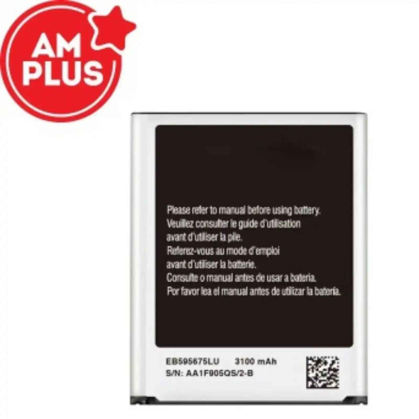 Samsung Galaxy Note 2 Replacement Battery 3100mAh N7100 AMPLUS